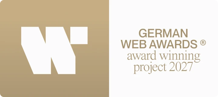 German Web Awards 2027: ausgezeichnetes Projekt
