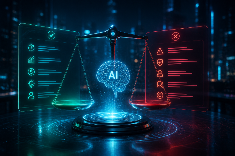 Pros and Cons of AI Content Creation