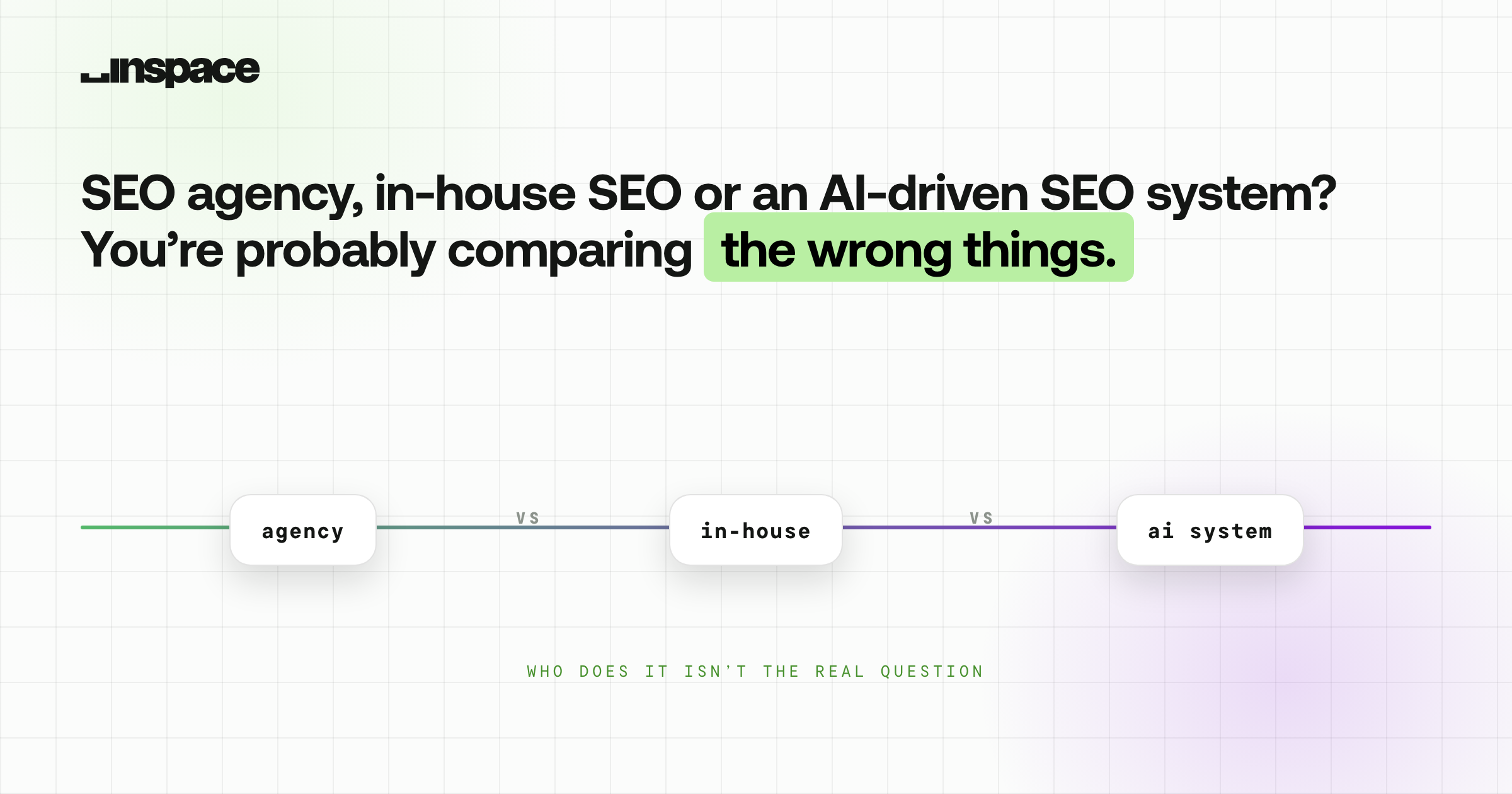 SEO agency, in-house SEO or an AI-driven SEO system? You’re probably comparing the wrong things.