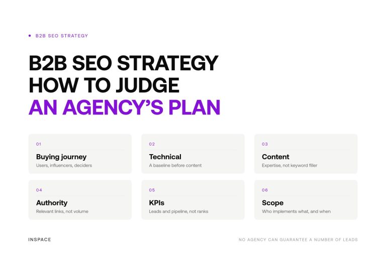 B2B SEO strategy: how to judge an agency’s plan